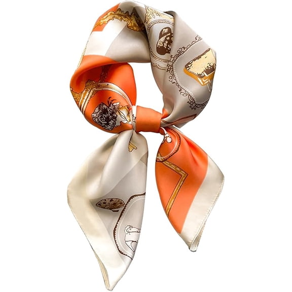 Dailyacc Hair Bandanas Scarf For Women Lightweight Fashion Neck Silk Satin Head Scarves For Sleeping Handbags Scarf