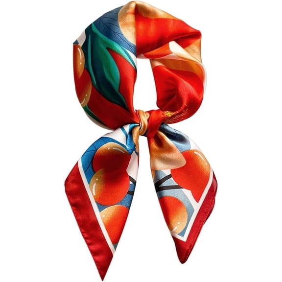 Dailyacc Hair Bandanas Scarf For Women Lightweight Fashion Neck Silk Satin Head Scarves For Sleeping Handbags Scarf