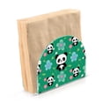 thumbnail image 1 of Dailycode 2 Pack Napkin Holder for Table Acrylic Kitchen Paper Tissue Dispenser, Cute Panda Flower Leaves, 1 of 9