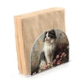 thumbnail image 1 of Dailycode 2 Pack Napkin Holder for Table Acrylic Kitchen Paper Tissue Dispenser, Fluffy Cat Sitting in Wildflowers, 1 of 9