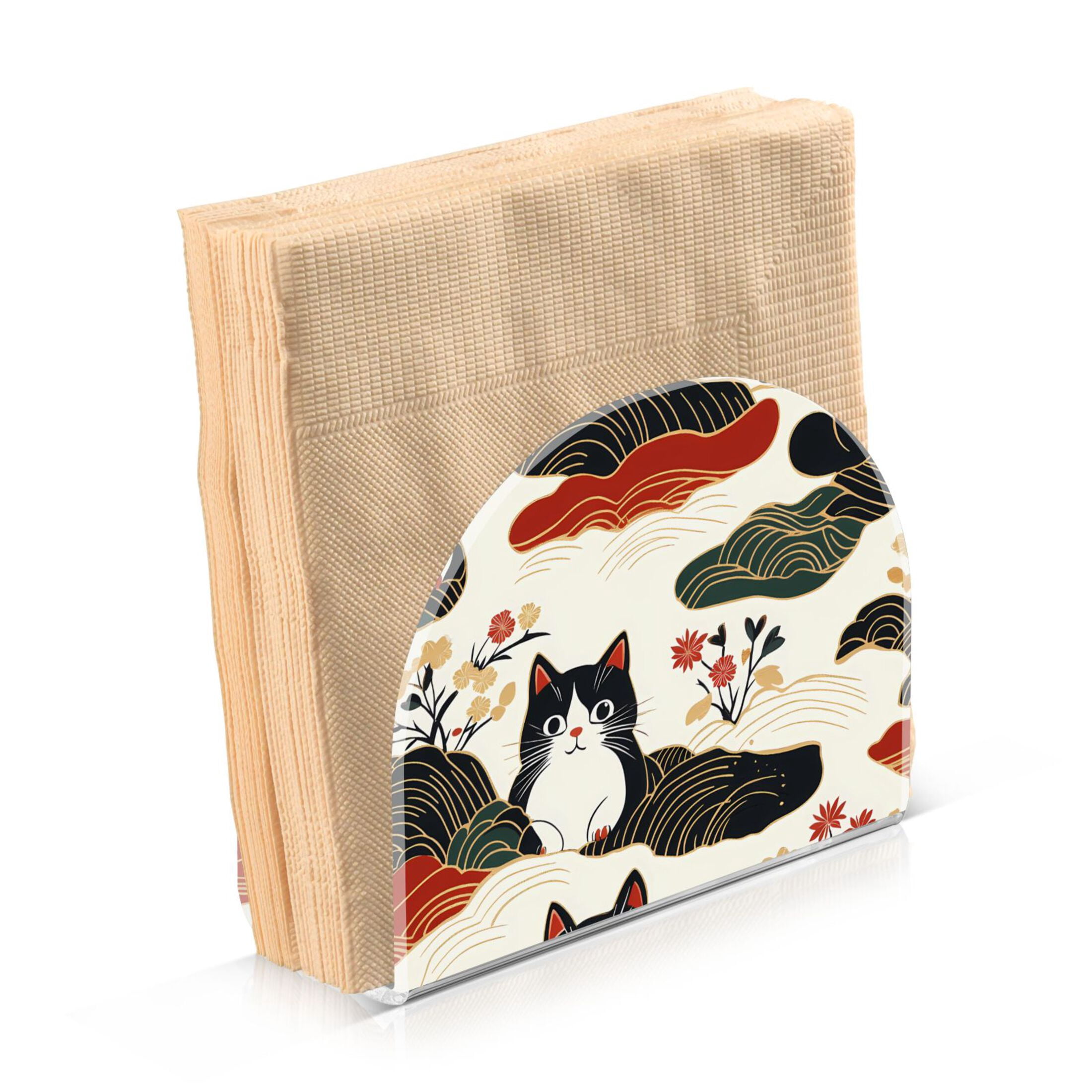 Dailycode 2 Pack Napkin Holder for Table Acrylic Kitchen Paper Tissue ...