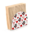 thumbnail image 1 of Dailycode 2 Pack Napkin Holder for Table Acrylic Kitchen Paper Tissue Dispenser, Raccoon and Love Heart, 1 of 9
