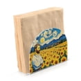 thumbnail image 1 of Dailycode 2 Pack Napkin Holder for Table Acrylic Kitchen Paper Tissue Dispenser, Van Gogh and Sunflower Fields, 1 of 9
