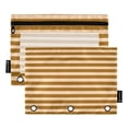 thumbnail image 1 of Dailycode 2 Pack Pencil Pouch for 3 Ring Binder Smooth Zipper Folders with Pockets Clear Window Pencil Case, Brown Beige Stripe, 1 of 3