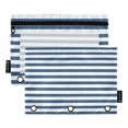 thumbnail image 1 of Dailycode 2 Pack Pencil Pouch for 3 Ring Binder Smooth Zipper Folders with Pockets Clear Window Pencil Case, Navy White Stripe, 1 of 6