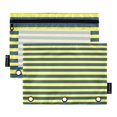 thumbnail image 1 of Dailycode 2 Pack Pencil Pouch for 3 Ring Binder Smooth Zipper Folders with Pockets Clear Window Pencil Case, Navy Yellow Stripe, 1 of 5