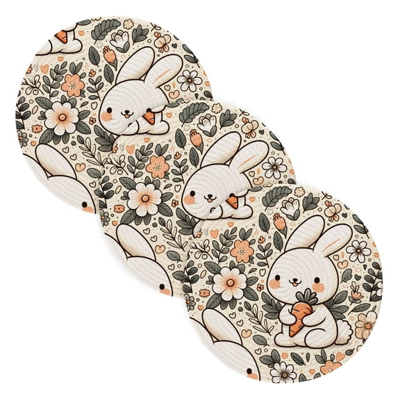 Dailycode 3 Pcs Trivets for Hot Dishes 15 Inch Round Hot Pots and Pans ...