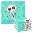 thumbnail image 1 of Dailycode 6 Packs Kitchen Dish Towels Soft Absorbent Dish Cloths Cartoon Skeleton Dancing with Star 11"x11", 1 of 9