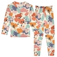 thumbnail image 1 of Dailycode Cotton Pajama Set Snug Fit Long Sleeve Top and Pants for 18M-8Y Abstract Splashes Paint, 1 of 7