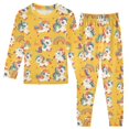 thumbnail image 1 of Dailycode Cotton Pajama Set Snug Fit Long Sleeve Top and Pants for 18M-8Y Baby Unicorns with Rainbow, 1 of 7