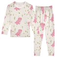 thumbnail image 1 of Dailycode Cotton Pajama Set Snug Fit Long Sleeve Top and Pants for 18M-8Y Cartoon Little Dinosaur, 1 of 7
