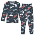 thumbnail image 1 of Dailycode Cotton Pajama Set Snug Fit Long Sleeve Top and Pants for 18M-8Y Colorful Cars and Stars, 1 of 7