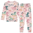 thumbnail image 1 of Dailycode Cotton Pajama Set Snug Fit Long Sleeve Top and Pants for 18M-8Y Colorful Rocking-horse, 1 of 7