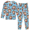thumbnail image 1 of Dailycode Cotton Pajama Set Snug Fit Long Sleeve Top and Pants for 18M-8Y Cute Monkey on Cake, 1 of 7