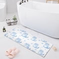 thumbnail image 1 of Dailycode Cute Blue Cat Bathroom Rugs Non Slip Absorbent Soft Plush Quick Dry Bath Mat, 39"x20", 1 of 8
