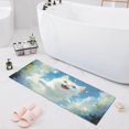 thumbnail image 1 of Dailycode Cute Cat Flying in Sky Bathroom Rugs Non Slip Absorbent Soft Plush Quick Dry Bath Mat, 39"x20", 1 of 8
