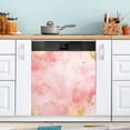 thumbnail image 1 of Dailycode Dishwasher Magnet Cover Magnetic Fridge Door Cover Home Kitchen Decor, Abstract Pink Gold Watercolor, 23"x 26", 1 of 6