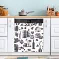 thumbnail image 1 of Dailycode Dishwasher Magnet Cover Magnetic Fridge Door Cover Home Kitchen Decor, Barrel Wine House, 23"x 26", 1 of 6