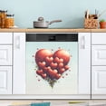 thumbnail image 1 of Dailycode Dishwasher Magnet Cover Magnetic Fridge Door Cover Home Kitchen Decor, Bunch Of Love Hearts, 23"x 26", 1 of 6
