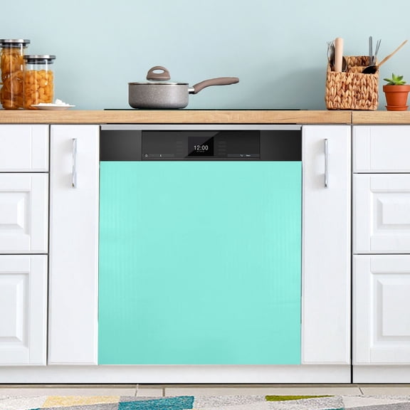 Dailycode Dishwasher Magnet Cover Magnetic Fridge Door Cover Home Kitchen Decor, Calamine Blue, 23"x 26"