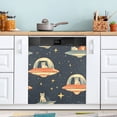 thumbnail image 1 of Dailycode Dishwasher Magnet Cover Magnetic Fridge Door Cover Home Kitchen Decor, Cat in Ufo, 23"x 26", 1 of 6