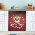 thumbnail image 1 of Dailycode Dishwasher Magnet Cover Magnetic Fridge Door Cover Home Kitchen Decor, Cute Owl and Heart, 23"x 26", 1 of 6