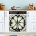 thumbnail image 1 of Dailycode Dishwasher Magnet Cover Magnetic Fridge Door Cover Home Kitchen Decor, Four Leaf Clover, 23"x 26", 1 of 6