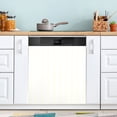 thumbnail image 1 of Dailycode Dishwasher Magnet Cover Magnetic Fridge Door Cover Home Kitchen Decor, Off-white and White Stripes, 23"x 26", 1 of 6