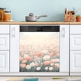 thumbnail image 1 of Dailycode Dishwasher Magnet Cover Magnetic Fridge Door Cover Home Kitchen Decor, Pink and White Flowers Field, 23"x 26", 1 of 6