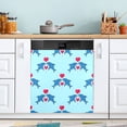 thumbnail image 1 of Dailycode Dishwasher Magnet Cover Magnetic Fridge Door Cover Home Kitchen Decor, Shark with Love Balloon, 23"x 26", 1 of 6