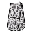 thumbnail image 1 of Dailycode Double Sided Oven Mitt with Loop Heat Resistant Kitchen Long Potholders 7" x 35" Barrel Wine House, 1 of 6