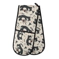 thumbnail image 1 of Dailycode Double Sided Oven Mitt with Loop Heat Resistant Kitchen Long Potholders 7" x 35" Bears and Tube Music, 1 of 6