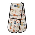 thumbnail image 1 of Dailycode Double Sided Oven Mitt with Loop Heat Resistant Kitchen Long Potholders 7" x 35" Beautiful Flower Bouquets, 1 of 6