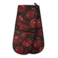 thumbnail image 1 of Dailycode Double Sided Oven Mitt with Loop Heat Resistant Kitchen Long Potholders 7" x 35" Beautiful Rose, 1 of 6