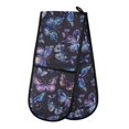 thumbnail image 1 of Dailycode Double Sided Oven Mitt with Loop Heat Resistant Kitchen Long Potholders 7" x 35" Beautiful Watercolor Butterflies, 1 of 6