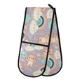 thumbnail image 1 of Dailycode Double Sided Oven Mitt with Loop Heat Resistant Kitchen Long Potholders 7" x 35" Cartoon Bear and Cloud Rainbow, 1 of 6
