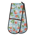 thumbnail image 1 of Dailycode Double Sided Oven Mitt with Loop Heat Resistant Kitchen Long Potholders 7" x 35" Cartoon Cherry and Flower, 1 of 6