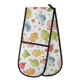 thumbnail image 1 of Dailycode Double Sided Oven Mitt with Loop Heat Resistant Kitchen Long Potholders 7" x 35" Cartoon Colorful Fishs, 1 of 6