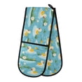 thumbnail image 1 of Dailycode Double Sided Oven Mitt with Loop Heat Resistant Kitchen Long Potholders 7" x 35" Cartoon Ducks Flower Plant, 1 of 6