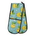 thumbnail image 1 of Dailycode Double Sided Oven Mitt with Loop Heat Resistant Kitchen Long Potholders 7" x 35" Cartoon Lemon Face, 1 of 6