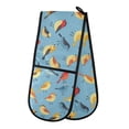 thumbnail image 1 of Dailycode Double Sided Oven Mitt with Loop Heat Resistant Kitchen Long Potholders 7" x 35" Cartoon Little Birds, 1 of 6