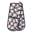 thumbnail image 1 of Dailycode Double Sided Oven Mitt with Loop Heat Resistant Kitchen Long Potholders 7" x 35" Cartoon Penguins, 1 of 6