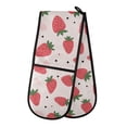 thumbnail image 1 of Dailycode Double Sided Oven Mitt with Loop Heat Resistant Kitchen Long Potholders 7" x 35" Cartoon Strawberry, 1 of 6