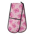 thumbnail image 1 of Dailycode Double Sided Oven Mitt with Loop Heat Resistant Kitchen Long Potholders 7" x 35" Cat Paw Gem, 1 of 6