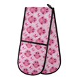 thumbnail image 1 of Dailycode Double Sided Oven Mitt with Loop Heat Resistant Kitchen Long Potholders 7" x 35" Cat Paw and Gem, 1 of 6