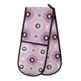 thumbnail image 1 of Dailycode Double Sided Oven Mitt with Loop Heat Resistant Kitchen Long Potholders 7" x 35" Chamomile Flower with Heart, 1 of 6