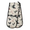 thumbnail image 1 of Dailycode Double Sided Oven Mitt with Loop Heat Resistant Kitchen Long Potholders 7" x 35" Chicken with Horse, 1 of 6