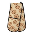 thumbnail image 1 of Dailycode Double Sided Oven Mitt with Loop Heat Resistant Kitchen Long Potholders 7" x 35" Chocolate Cookies, 1 of 6
