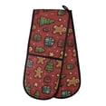 thumbnail image 1 of Dailycode Double Sided Oven Mitt with Loop Heat Resistant Kitchen Long Potholders 7" x 35" Christmas Tree Gift, 1 of 6