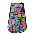 thumbnail image 1 of Dailycode Double Sided Oven Mitt with Loop Heat Resistant Kitchen Long Potholders 7" x 35" Colorful Pig Face, 1 of 6
